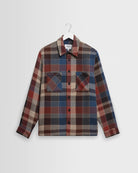 Wax London Whiting Overshirt - Rust Pike Check Outerwear - Sloane Boutique