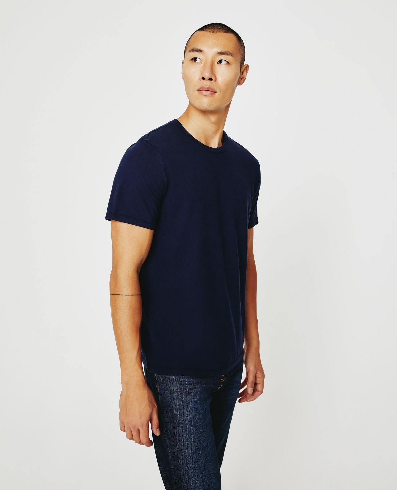 AG Jeans Bryce Crew T-Shirt - Deep Navy Men's Tops - Sloane Boutique