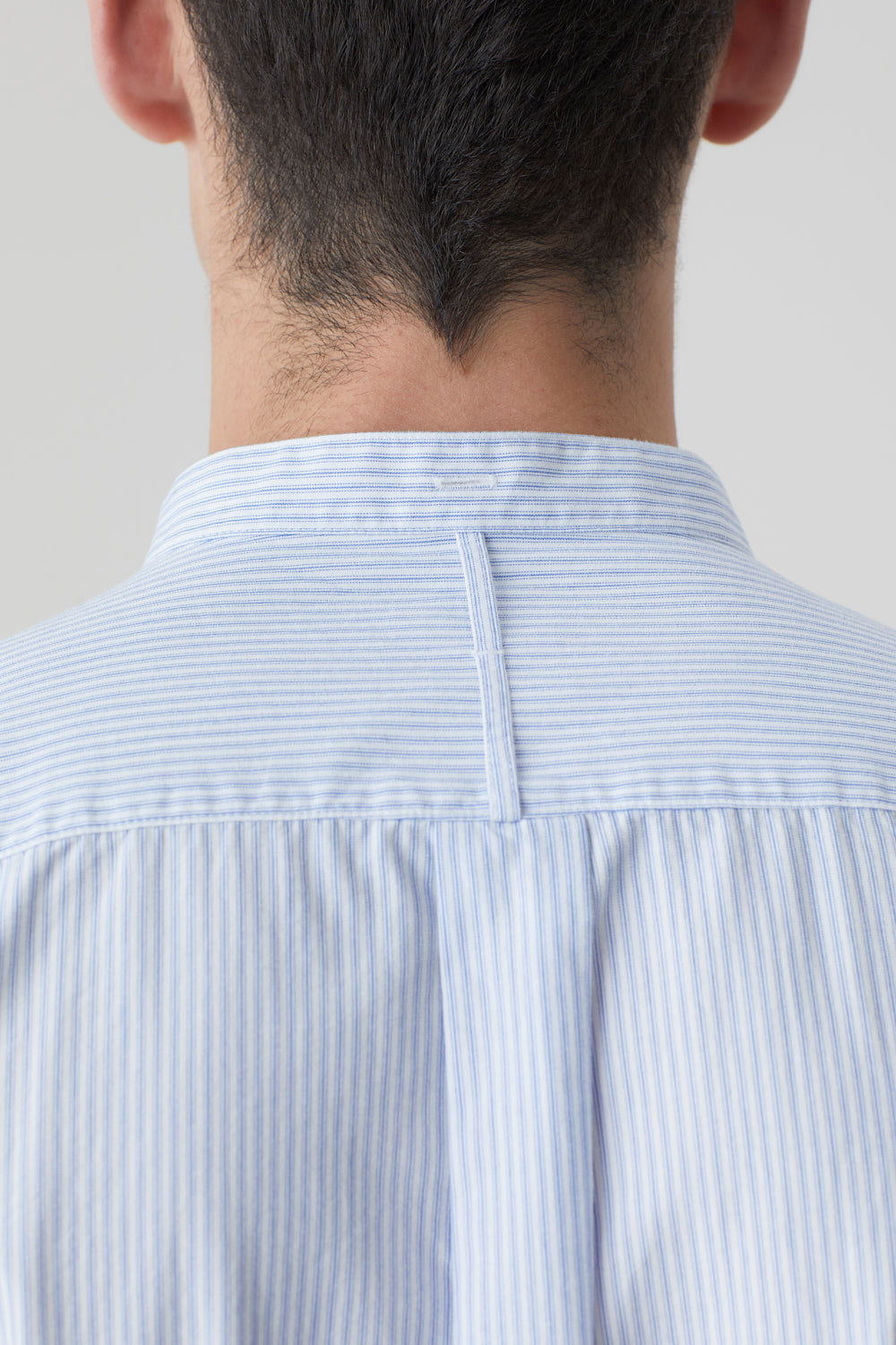 CLOSED Men’s Collarless Shirt - Royal Azure Men's Tops - Sloane Boutique