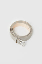 CLOSED Men’s Suede Belt - Grey Veneer Accessories - Sloane Boutique
