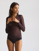 Commando Chic Mesh Long Sleeve Top - Black Women's Tops - Sloane Boutique